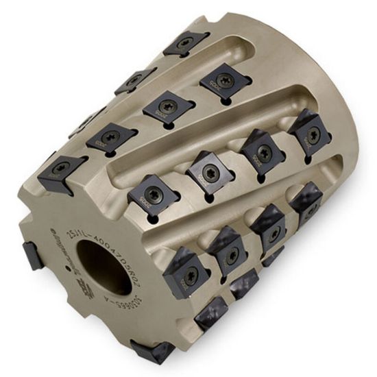 Picture of INGERSOLL 2SJ1H-30040D4R01 Milling Cutter 90.0°, Corn Cob 3.000 Cylindrical 1.2500 6 Flute 3.29 Max DOC 4.000 OAL