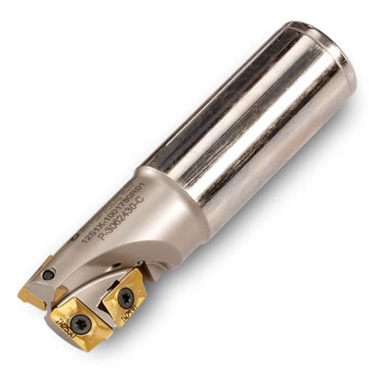 Picture of INGERSOLL 12S1X-1001780R01 Milling Cutter 90.0°, Drill Mill 1.000 Cylindrical 1.0000 1 Flute Coolant 0.87 Max DOC 4.000 OAL