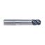 Picture of IMCO 65685 DIA 1/4 SH 0.2500 LOC 0.3750 OAL 2.50 End Mill Standard Flute Standard Helix Carbide AlCrN Single End Ball Nose enDURO Mill