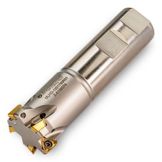 Picture of INGERSOLL 1KJ1D-1501784R01 Milling Cutter 90.0° 1.500 Weldon 0.7500 5 Flute Coolant 0.275 Max DOC 3.750 OAL