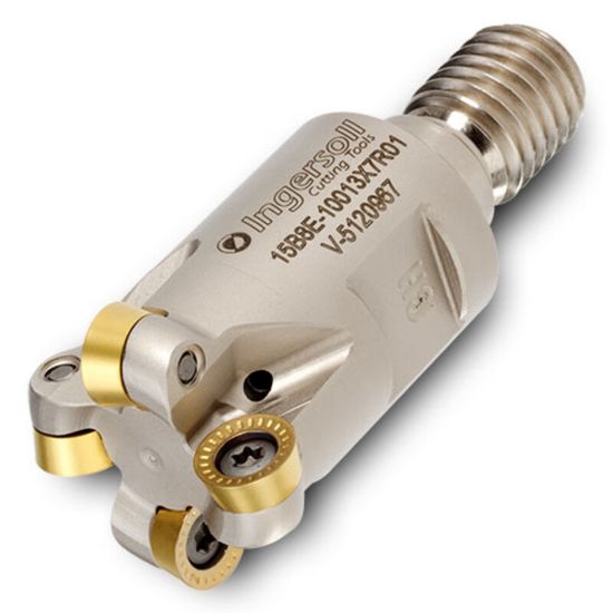 Picture of INGERSOLL 15B8E-06090X5R01 Milling Cutter Button Cutter 0.625 Screw M08 2 Flute Coolant 0.1575 Max DOC