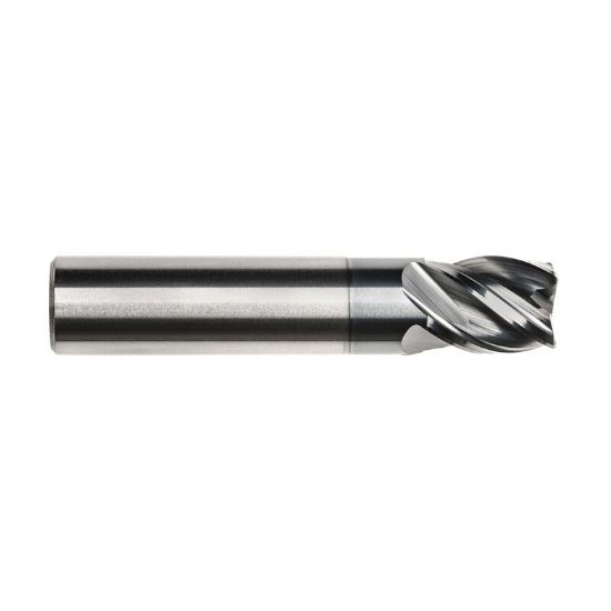 Picture of IMCO 67543 DIA 7/32 SH 0.2500 LOC 0.3750 OAL 2.00 End Mill Standard Flute Variable Helix Carbide AlCrN Single End Corner Radius 0.0150 0.38MM Pow-R-Feed Mill