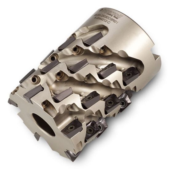 Picture of INGERSOLL 22J3X-20025D1R01 Milling Cutter 90.0°, Corn Cob 2.000 Weldon 0.7500 5 Flute 2.16 Max DOC 3.000 OAL