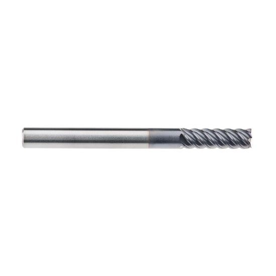 Picture of IMCO 69057 DIA 3/16 SH 0.1875 LOC 0.5625 OAL 2.00 End Mill Standard Flute High Helix Carbide AlTiN Single End Corner Radius 0.0150 0.38MM Omega-6 Mill
