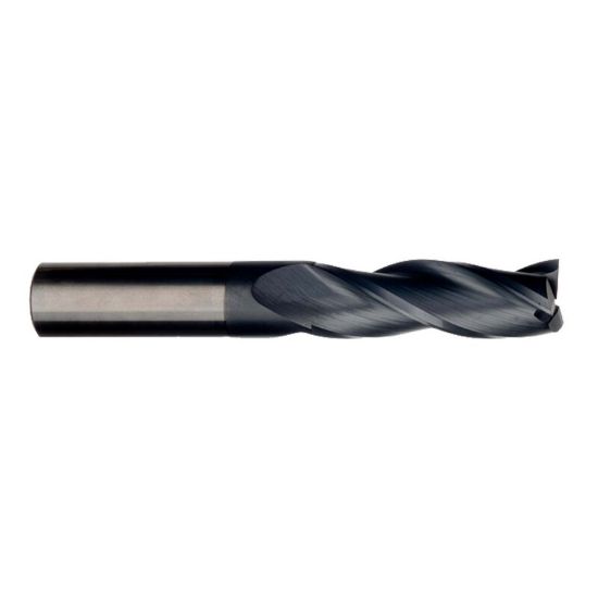Picture of IMCO 62170 DIA 3MM SH 0.1181 LOC 0.9843 OAL 2.9528 End Mill Standard Flute Standard Helix Carbide AlTiN Single End Square Sharp General Purpose