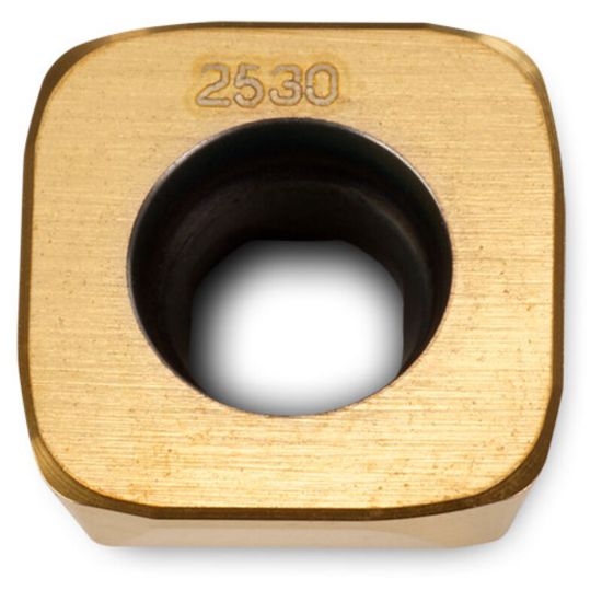 Picture of INGERSOLL SDXS1305MPR-MR1 IN4035 Milling Insert Square 0.060 TiAIN + AlCrO GoldQuadF Insert