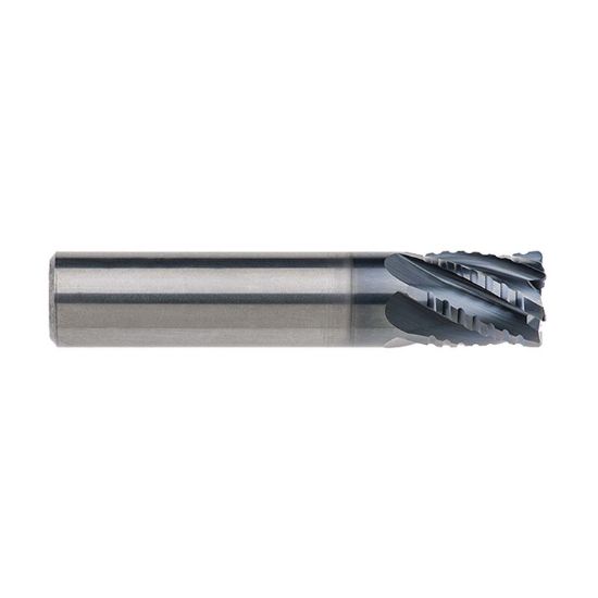 Picture of IMCO 68731 DIA 1/4 SH 0.2500 LOC 0.3750 OAL 2.00 End Mill Standard Flute Standard Helix Carbide AlCrN Single End Corner Radius 0.0150 0.38MM INCONEX End Mill