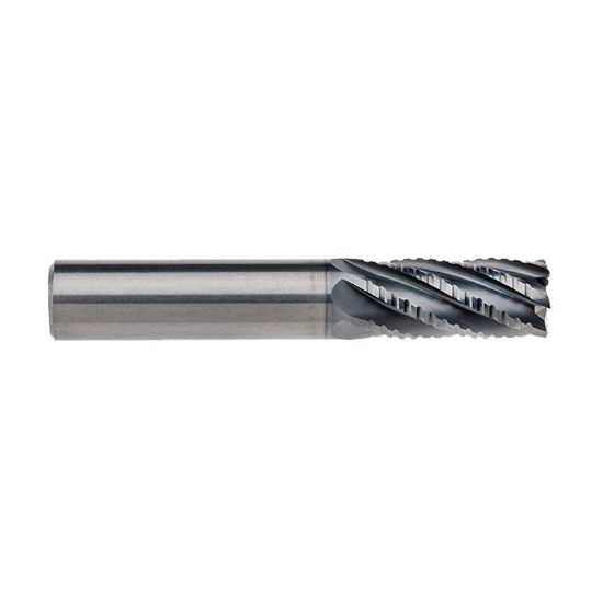 Picture of IMCO 68748 DIA 5/8 SH 0.6250 LOC 2.00 OAL 4.00 End Mill Standard Flute Standard Helix Carbide AlCrN Single End Corner Radius 0.0300 0.76MM INCONEX End Mill
