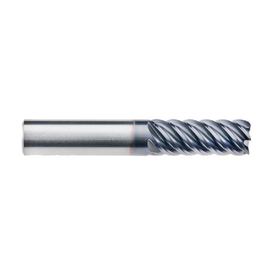 Picture of IMCO 69169 DIA 12MM SH 0.4724 LOC 1.0236 OAL 3.2677 End Mill Standard Flute High Helix Carbide AlTiN Single End Corner Radius 0.0394 1.00MM Omega-6 Mill