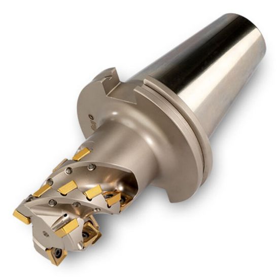 Picture of INGERSOLL 25J3P-2004548R02 Milling Cutter 90.0°, Corn Cob 2.000 CAT50 4 Flute Coolant 2.62 Max DOC 8.500 OAL
