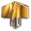 Picture of INGERSOLL TMA2380R01 IN2505 0.9370 (23.80 mm) Gold Twist Replaceable Tips|Stainless Steel & Exoti