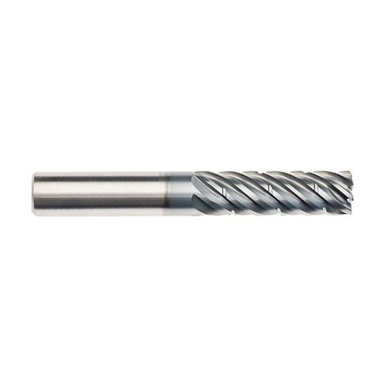 Picture of IMCO 63645 DIA 5/8 SH 0.6250 LOC 1.8750 OAL 4.00 End Mill Standard Flute Standard Helix Carbide AlCrN Single End Corner Radius 0.0600 1.52MM Pow-R-Path Mill