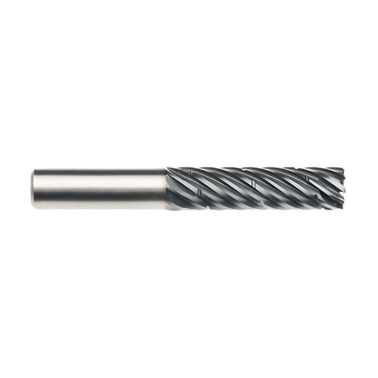 Picture of IMCO 63930 DIA 1 SH 1.00 LOC 3.00 OAL 6.00 End Mill Standard Flute Standard Helix Carbide AlCrN Single End Corner Radius 0.0600 1.52MM Pow-R-Path Mill
