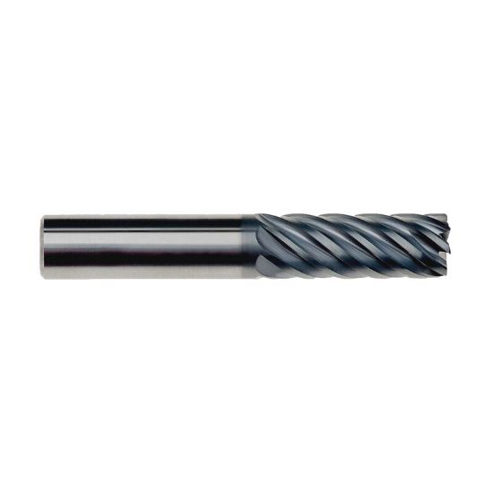 Picture of IMCO 63956 DIA 5/8 SH 0.6250 LOC 1.2500 OAL 3.50 End Mill Standard Flute Standard Helix Carbide AlCrN Single End Corner Radius 0.0300 0.76MM Pow-R-Path Mill