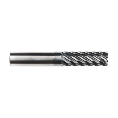 Picture of IMCO 63979 DIA 1 SH 1.00 LOC 2.50 OAL 5.50 End Mill Standard Flute Standard Helix Carbide AlCrN Single End Corner Radius 0.0300 0.76MM Pow-R-Path Mill