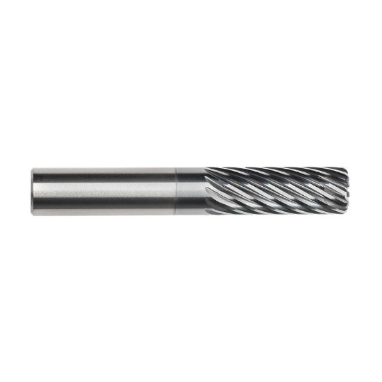 Picture of IMCO 64302 DIA 1 SH 1.00 LOC 2.50 OAL 5.50 End Mill Standard Flute Standard Helix Carbide AlCrN Single End Corner Radius 0.0300 0.76MM Pow-R-Path Mill