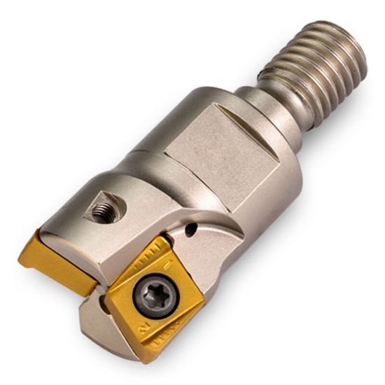 Picture of INGERSOLL 1TJ1Q040040W6R00 Milling Cutter 90.0° 1.575 Cylindrical 1.2598 Flute Coolant 0.437 Max DOC 4.527 OAL