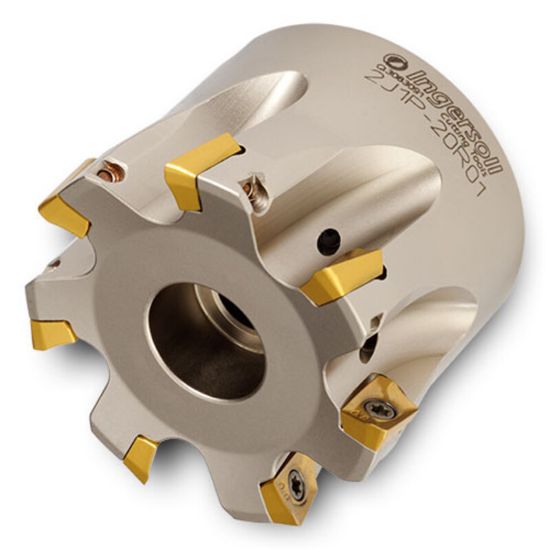 Picture of INGERSOLL 2J1P050R01 Milling Cutter 90.0° 1.967 Shell Arbor 0.8661 4 Flute Coolant 0.3543 Max DOC 1.574 OAL