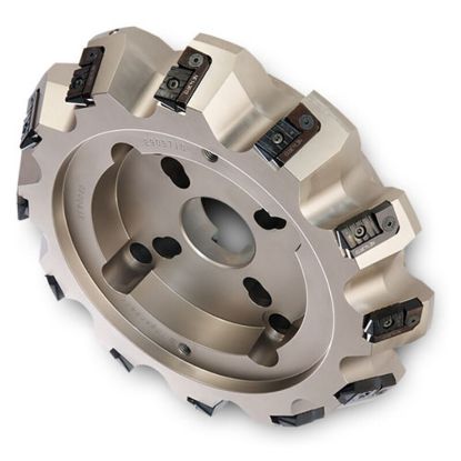 Picture of INGERSOLL 9M2L-08R01 Milling Cutter 60.0° 8.000 Shell Arbor 2.5000 8 Flute 0.761 Max DOC 3.000 OAL