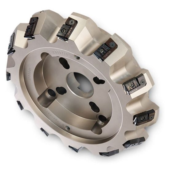 Picture of INGERSOLL 9M2L-10R01 Milling Cutter 60.0° 10.00 Shell Arbor 2.5000 10 Flute 0.761 Max DOC 3.000 OAL