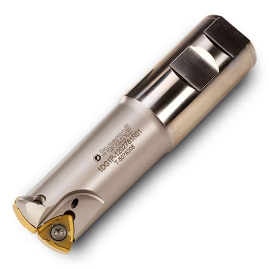 Picture of INGERSOLL 1DG1P-1202781R01 Milling Cutter 1.250 Cylindrical 1.2500 2 Flute Coolant 0.0787 Max DOC 5.000 OAL