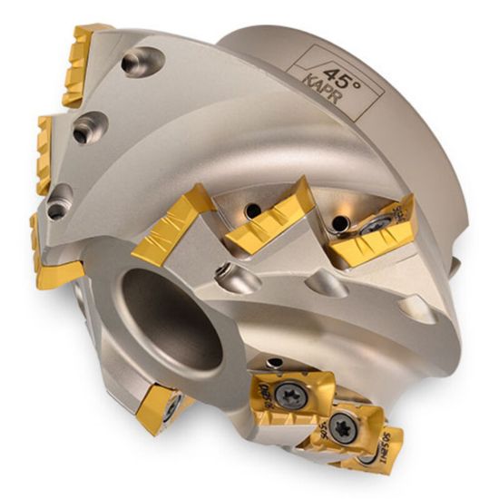 Picture of INGERSOLL 22N3R-17020D3R01 Milling Cutter 45.0° 1.750 Cylindrical 1.0000 4 Flute Coolant 0.933 Max DOC 2.000 OAL