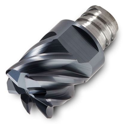 Picture of INGERSOLL 49D-6247TRRD03 IN2005 DIA 5/8 SH T10 LOC 0.4700End Mill,Replacable Head Standard Flute High Helix Carbide TiAlN Single End Corner Radius 0.0310 0.79MM CHIPSURFER