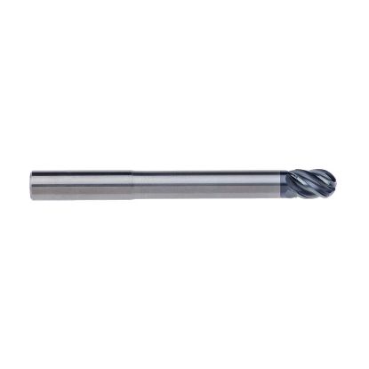 Picture of IMCO 65833 DIA 3/4 SH 0.7500 LOC 1.00 OAL 6.00 End Mill Standard Flute Standard Helix Carbide AlCrN Single End Ball Nose enDURO Mill