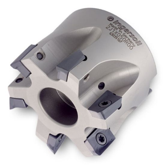 Picture of INGERSOLL 2J1X-25R01 Milling Cutter 90.0° 2.500 Shell Arbor 0.7500 5 Flute Coolant 0.5 Max DOC 1.570 OAL