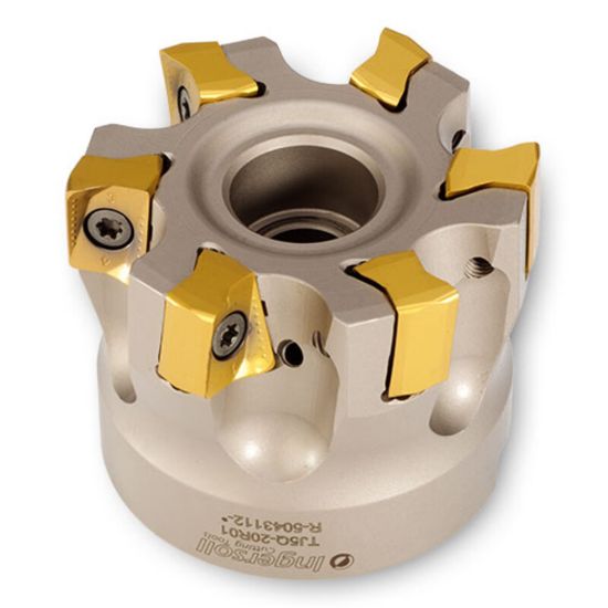 Picture of INGERSOLL TJ5Q-30R01 Milling Cutter 90.0° 3.000 Shell Arbor 1.0000 9 Flute Coolant 0.43 Max DOC 1.750 OAL