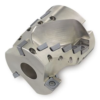 Picture of INGERSOLL 25J3G-20022D1R01 Milling Cutter 90.0°, Corn Cob 2.000 Weldon 0.7500 3 Flute 1.81 Max DOC 2.250 OAL
