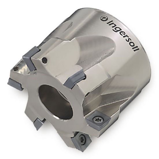 Picture of INGERSOLL 5J1E-30R01 Milling Cutter 90.0° 3.000 Shell Arbor 1.0000 7 Flute 0.31 Max DOC 1.750 OAL