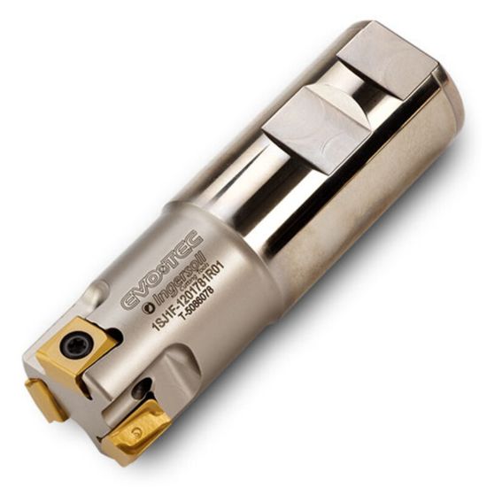 Picture of INGERSOLL 1SJ1F-1501781R01 Milling Cutter 90.0° 1.500 Cylindrical 1.2500 4 Flute Coolant 0.42 Max DOC 4.000 OAL