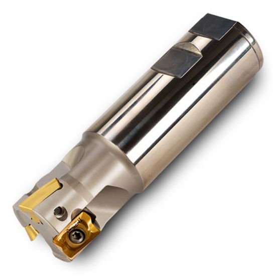 Picture of INGERSOLL 12J1G032040W6R00 Milling Cutter 90.0° 1.260 Cylindrical 1.2598 2 Flute Coolant 0.6299 Max DOC 3.937 OAL