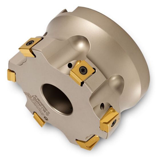 Picture of INGERSOLL SJ6J-04R01 Milling Cutter 90.0° 4.000 Shell Arbor 1.5000 6 Flute Coolant 0.54 Max DOC 2.375 OAL