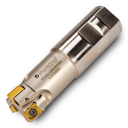 Picture of INGERSOLL 1TJ1Q-1201784R01 Milling Cutter 90.0° 1.250 Weldon 0.7500 3 Flute Coolant 0.43 Max DOC 3.750 OAL