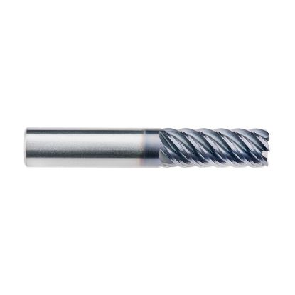 Picture of IMCO 69195 DIA 20MM SH 0.7874 LOC 2.5591 OAL 4.9213 End Mill Standard Flute High Helix Carbide AlTiN Single End Square Sharp Omega-6 Mill