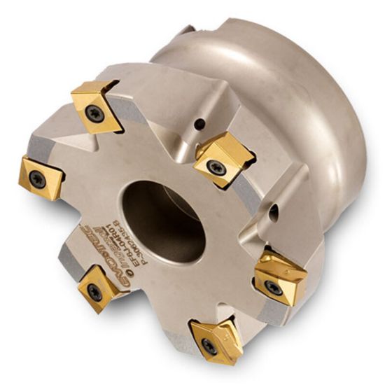 Picture of INGERSOLL EF6J-08R01 Milling Cutter 8.000 Shell Arbor 2.5000 9 Flute Coolant 0.04 Max DOC 2.500 OAL
