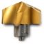 Picture of INGERSOLL TPA2222R01 IN2505 0.8750 (22.23 mm) Gold Twist Replaceable Tips|Steel Geometry & Genera