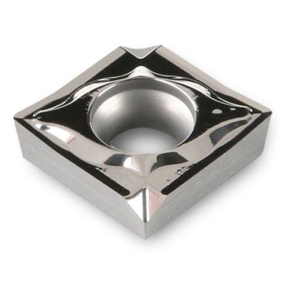 Picture of INGERSOLL XCGT130404TA K10 Turning Insert 83.5° TiN + TiCN + TiC + Al2O3 + TiN 0.016 Corner Radius