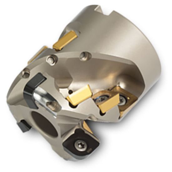 Picture of INGERSOLL 25J3P-40050D5R01-R Milling Cutter 90.0°, Corn Cob 4.000 Cylindrical 1.5000 5 Flute Coolant 4.08 Max DOC 5.000 OAL