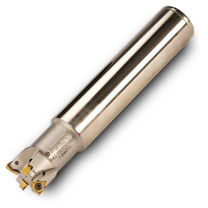Picture of INGERSOLL FHU-07030S7R01 Milling Cutter 0.750 Weldon 0.7500 3 Flute Coolant 0.15 Max DOC 5.000 OAL