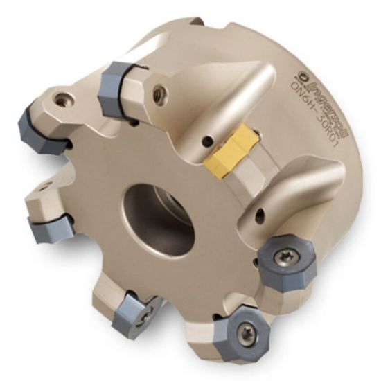 Picture of INGERSOLL ON5H-30R01 Milling Cutter 45.0° 3.000 Shell Arbor 1.0000 10 Flute Coolant 0.12 Max DOC 1.750 OAL