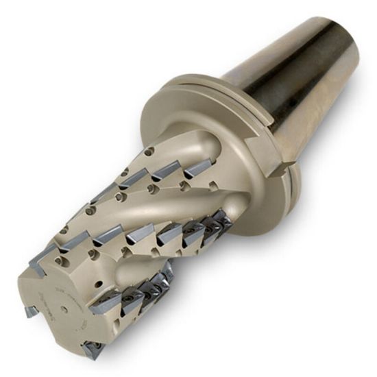Picture of INGERSOLL 22J3E-2005548R01 Milling Cutter 90.0°, Corn Cob 2.000 CAT50 3 Flute Coolant 3.87 Max DOC 9.500 OAL