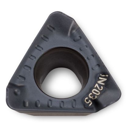 Picture of INGERSOLL THLS060408R-HR IN2530 Milling Insert Triangle 0.031 TiAIN + TiN HiPosTrio Insert