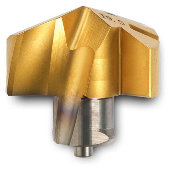 Picture of INGERSOLL TMA2460R01 IN2505 0.9685 (24.60 mm) Gold Twist Replaceable Tips|Stainless Steel & Exoti