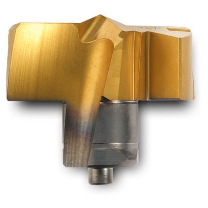 Picture of INGERSOLL TPF2500R01 IN2505 0.9803 (24.90 mm) Gold Twist Replaceable Flat Bottom Tips|Steel & Gen