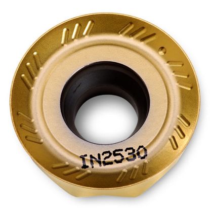 Picture of INGERSOLL RJLT1907MONLL IN2530 Milling Insert Round 0.375 TiAIN + TiN FormMasterShear Insert
