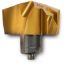 Picture of INGERSOLL 6146081 0.3740 (9.50 mm) Gold Twist Double Margin (M2) Replaceable Tip|Steel