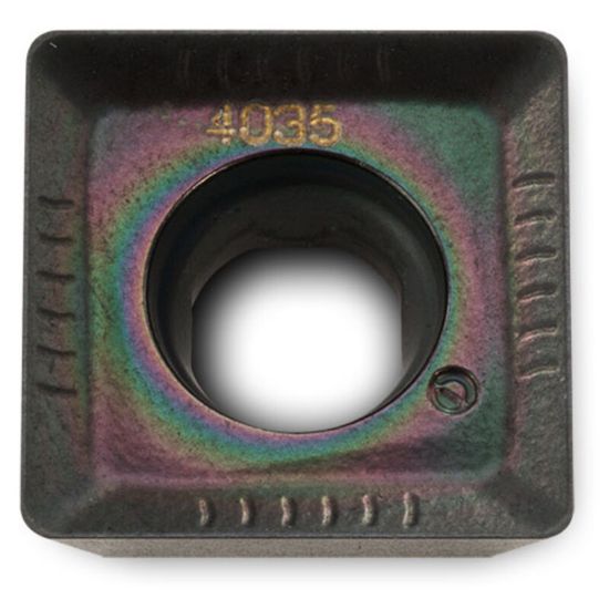 Picture of INGERSOLL SDMS130515R-PH IN2505 Milling Insert Square 0.060 TiAIN + TiN GoldQuadF Insert